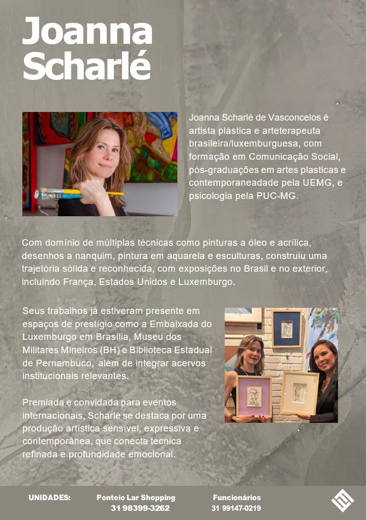 Catálogo obras de arte página de Joanna Scharlê
