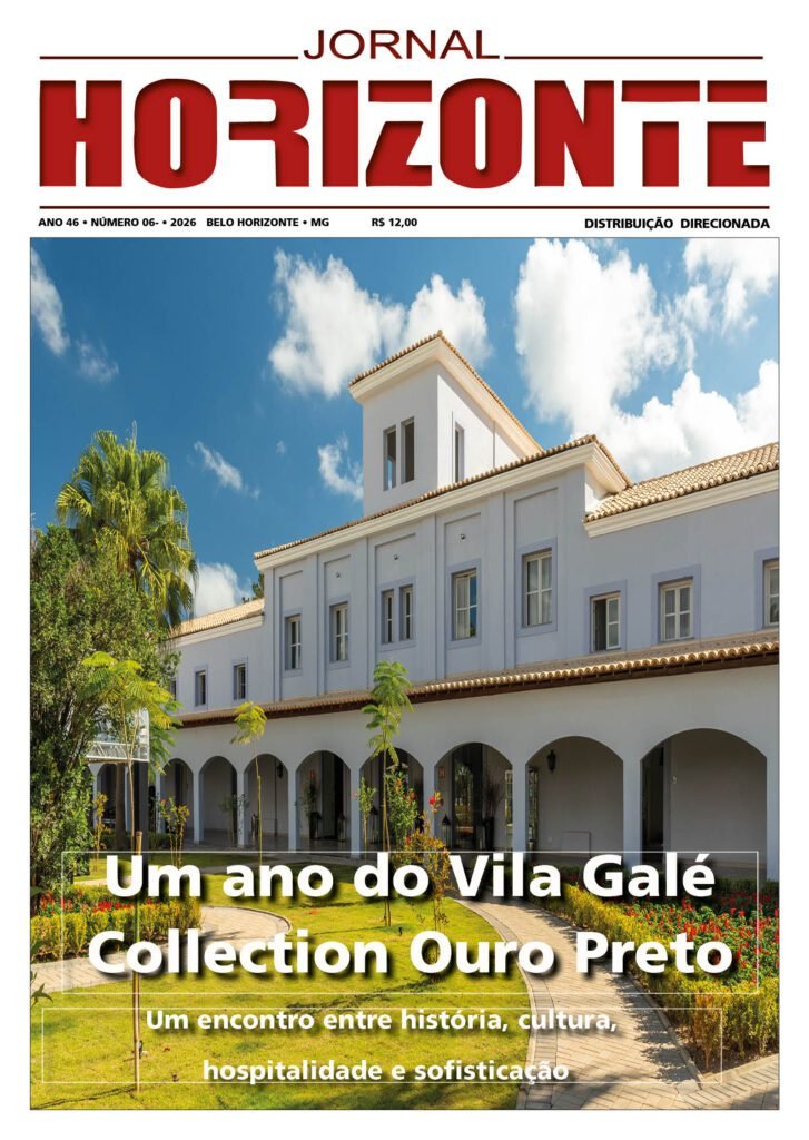 Jornal Horizonte mostra a foto de fachada do Vila Galé Collection Ouro Preto