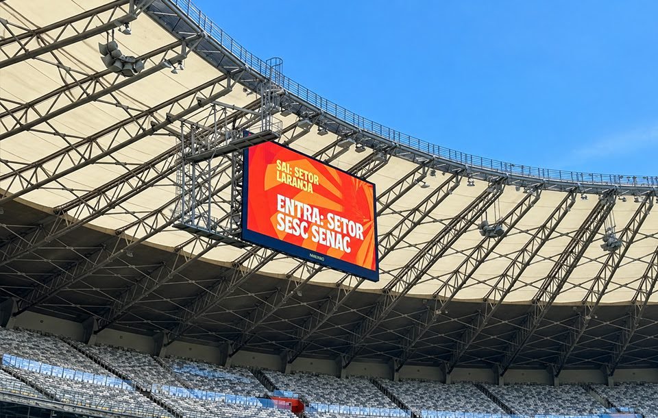 O Sistema Fecomércio MG, por meio do Sesc e do Senac, firmou parceria de três anos com o Mineirão.